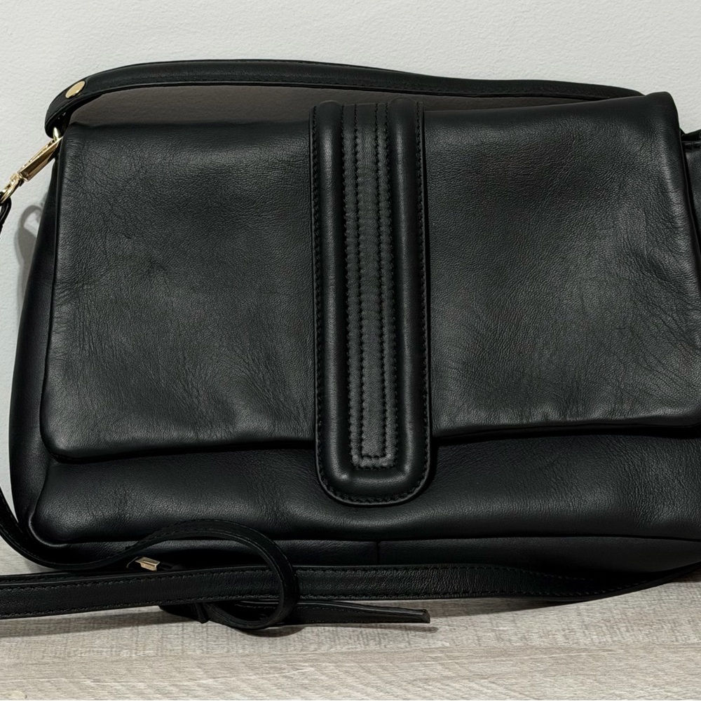 Vintage leather shoulder/crossbody bag by Centaurea. Made in Italy, Like New - Picture 3 of 11